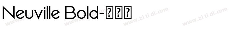 Neuville Bold字体转换